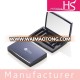 Wholesale empty high end black rectangle eyeshadow case with mirror